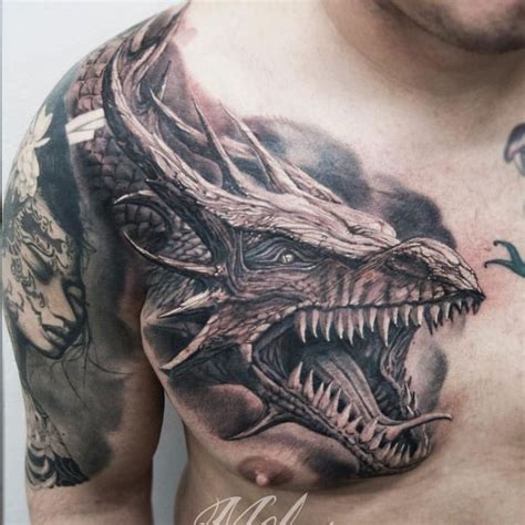 drachen tattoos oberarm|dragon tattoo ideen.